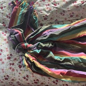 Rainbow hip baby wrap